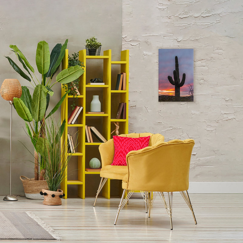 Arizona Cactus at Sunset Canvas, design by Jeff Poe Photography, 24" H x 16" W