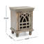 Table de chevet en bois gris antique