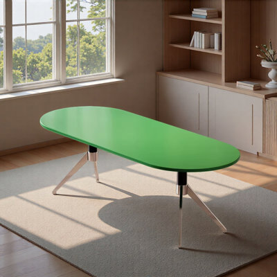 Modern Creative Design Oval-shaped Practical Desk