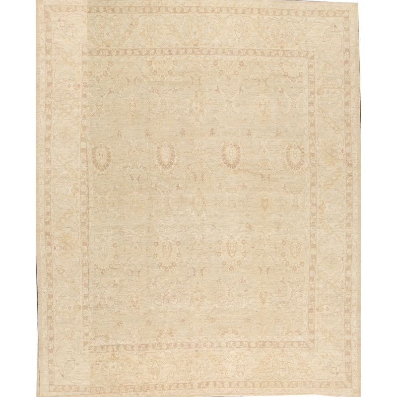 Ziegler Hand-Knotted High-Quality Beige Area Rug