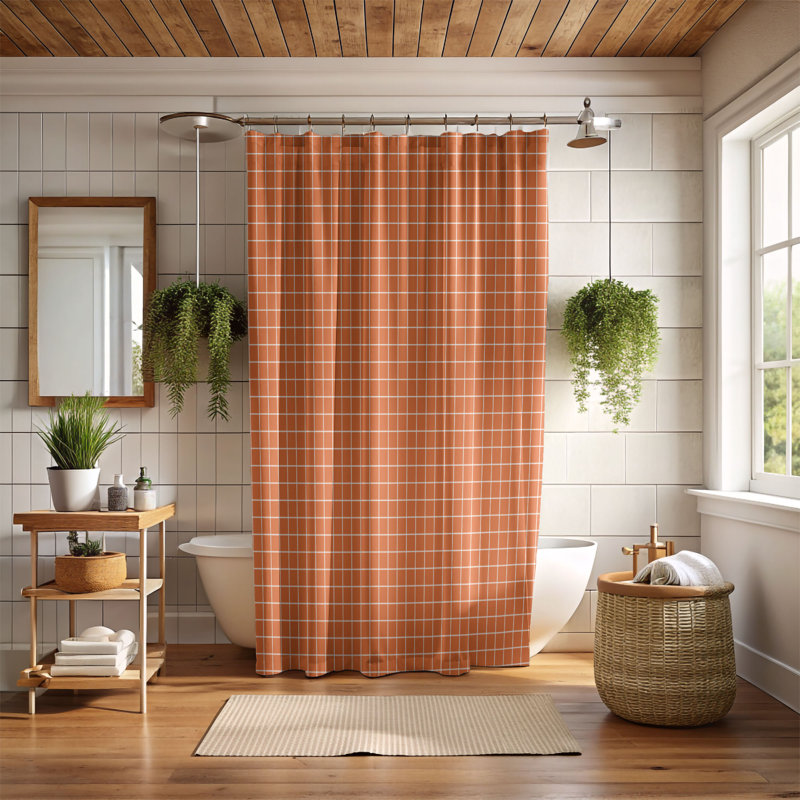 Motif d'automne - Rideau de douche Premium, H 74 po x l 71 po, Fall Motif