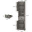 Armoire de rangement 66 po-115706720