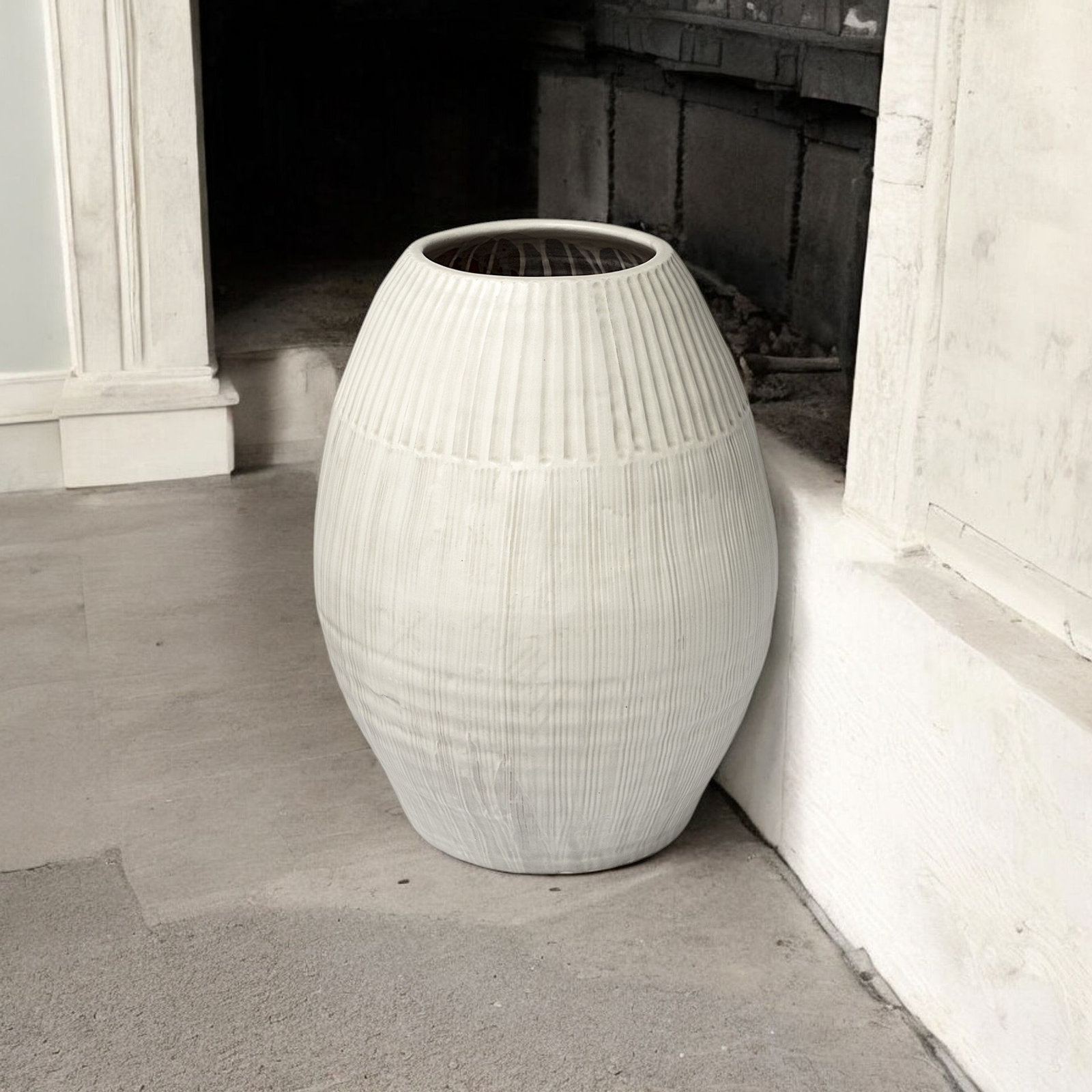 Sinead Ceramic Floor Vase, 21.26" H x 15.75" W x 15.75" D
