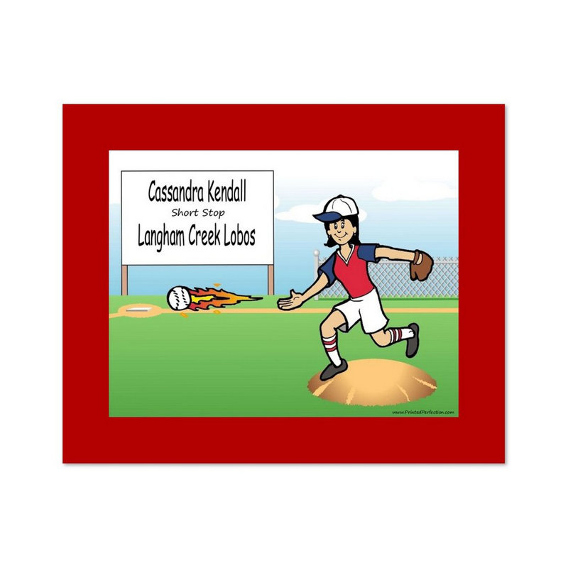 softball player cartoon images
