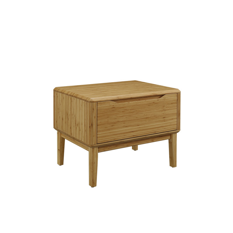 Gianella 24'' W Solid Wood Nightstand, Caramelized