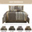 Ensemble d'édredon en microfibre 7 pièces Kath-1779681651-1833122714