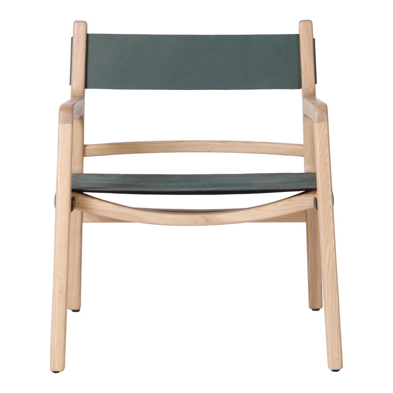 Kolding Armchair, Green Genuine Leather