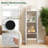 Open Back Bookshelf 2-Cube Bookcase Set-White-1896909155