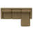 Brown 2-Piece Sofa With Chaise