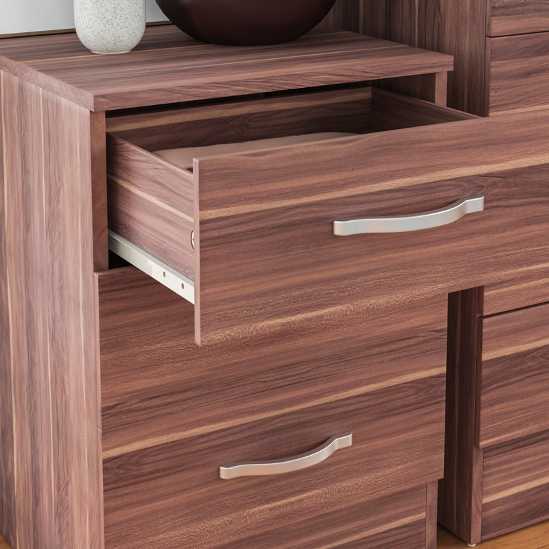 Maybery Piece Bedroom Set, Walnut