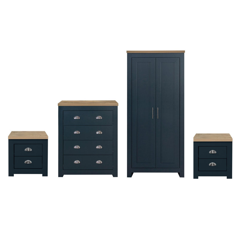 Benefiel Piece Bedroom Set, Navy