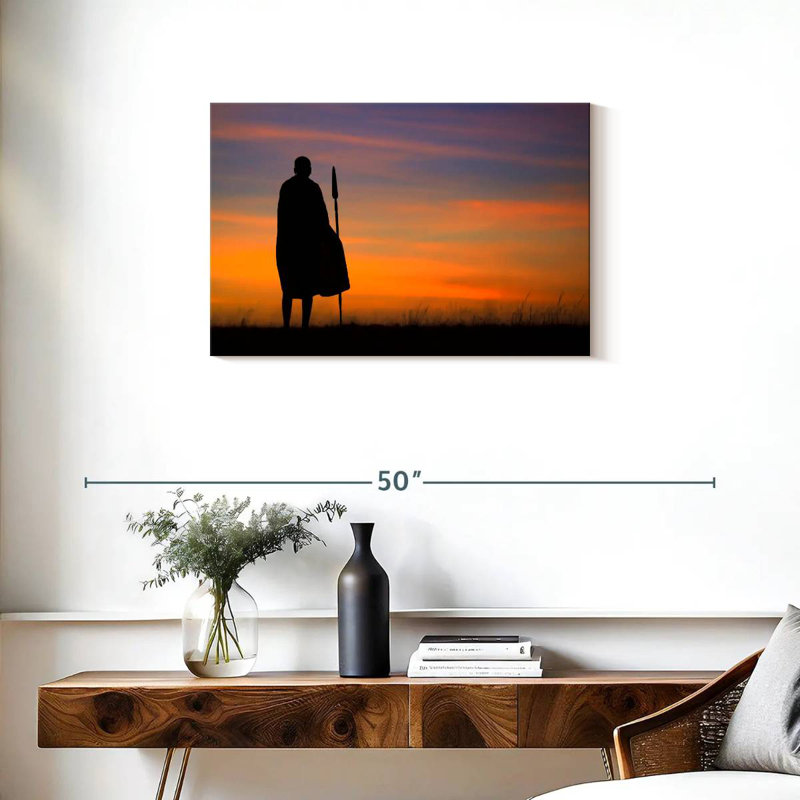 Leisha African Warrior, 20" H x 30" W