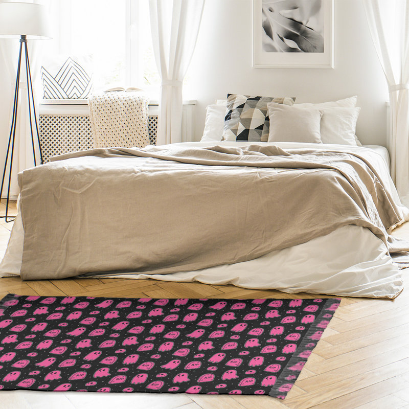 Noir/noir/rose Tapis décoratif, non
