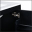 Ensemble de meuble-lavabo noir 60 po avec double meuble-lavabo, lavabos en céramique, tablette de rangement et tiroirs divisés - une solution moderne pour les salles de bain spacieuses-447354298