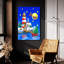  «Rayure de phare» par Geraldine Aikman, art mural en verre acrylique, 24 po x 36 po-2012485253