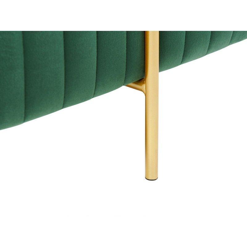 Mazon Velvet Upholstered Bench, Green