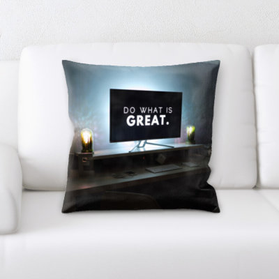 Microsuede Throw Pillow