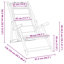 Folding Beach Chair With Armrests Acacia Wood & PVC-coated polyester-243835040