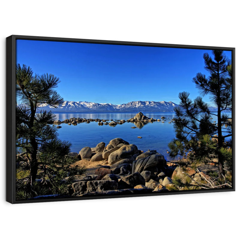 Nature «Lake Tahoe From Zephyr Cove», reproduction sur toile, H 13 po x l 19 po