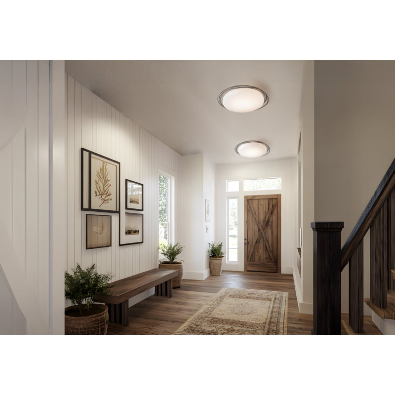Nova LED Flush Mount, 4.7" H x 4.7" W x 17.6" D, Bronze