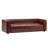 95" W Modern Faux Leather Square Arm Sofa Couch 3 Seater Upholstered  Sofa With Square Arms-284300787