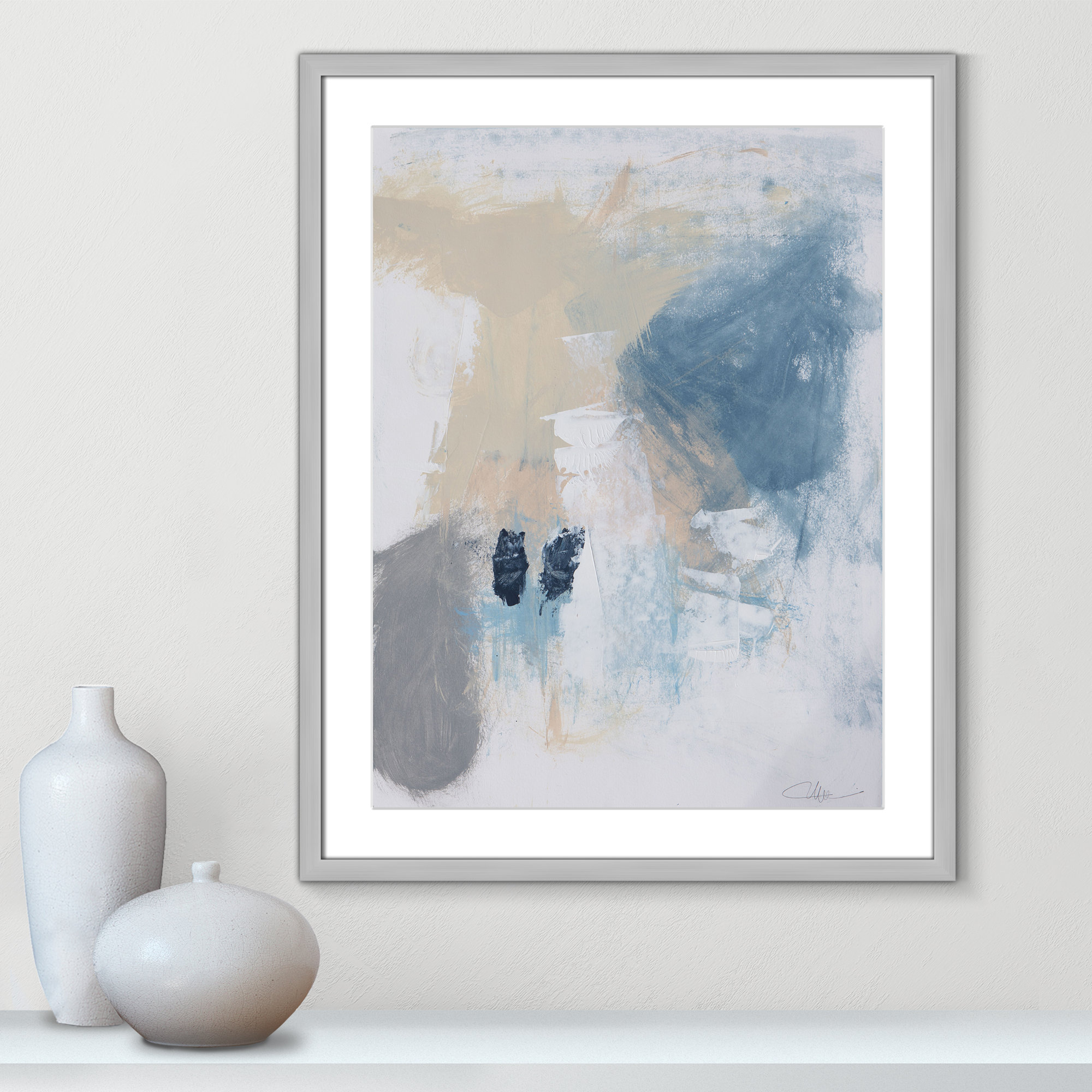 Coastal Carnival II Print by Casa Fine Arts, 29.5" H x 23.5" W x 1.25" D, Silver Single Picture Framed Paper, White