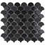 Carrelage mosaïque en verre noir 2 "x 2" Expressions