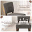 Chaise de salle à manger rembourrée en bois massif Parsons-550272348