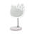 Hello Kitty Tabletop Mount LED Rechargeable Makeup Mirror with 360 Degree Rotation and Touch Sensor