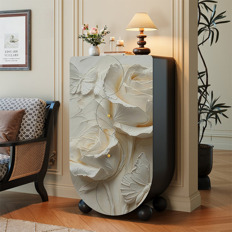 Commode florale luxueuse de style français