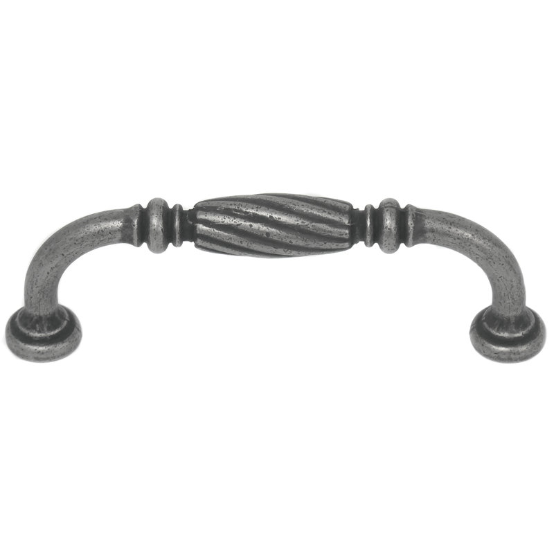 Poignée barre 5 po French Twist, 3", Étain vieilli