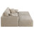 Bodhild 94.8" Feather-Filled Chenille Upholstered Sleeper Sofa-1874233826