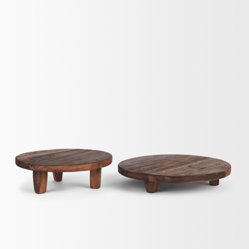 Solid Wood Tray - Set of 2