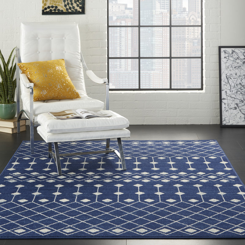 Brahn Argyle Indoor Rug, Rectangle 3'9" x 5'9"