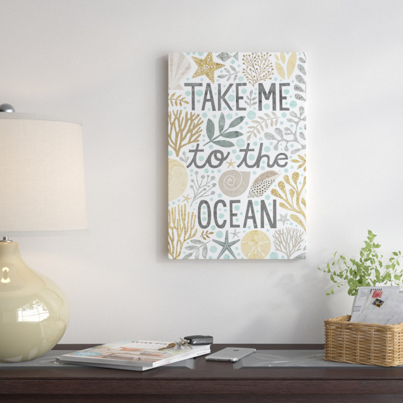 « x », impression sur toile Under Sea Treasures, H 40 po x l 60 po x P 1,5 po, Toile tendue, Pas de tapis