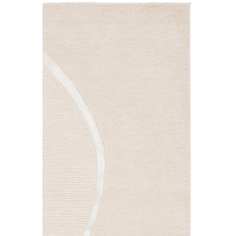 Fifth Avenue 452 Hand Tufted Wool/Viscose Abstract Indoor Use Only Rug in Ivory, Rectangle 3' x 5'