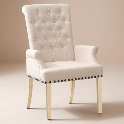 Amdad 41'' H Tufted Upholstered Parsons Chair