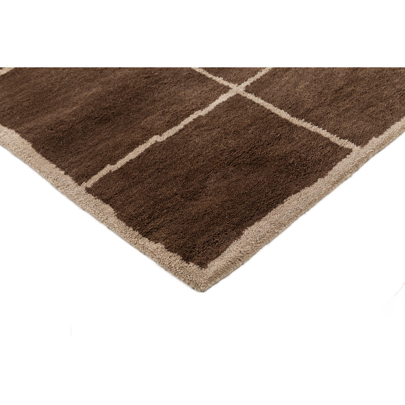 Tapis d'intérieur en laine touffeté à la main Merritt, Rectangulaire 2 pi x 3 pi