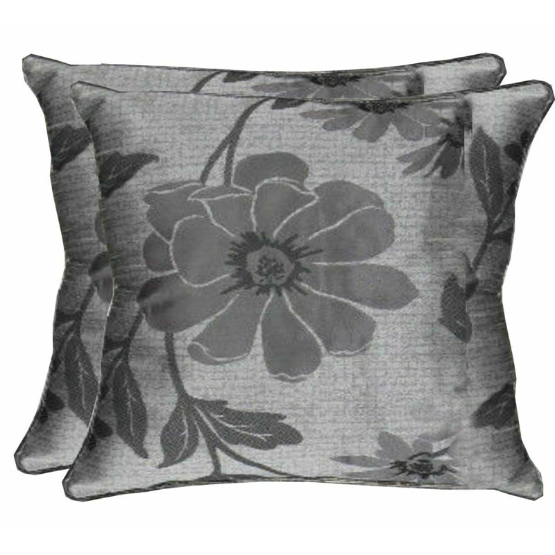 Okeden Floral Square Cushion Cover, 56cm H x 56cm W x 2cm D