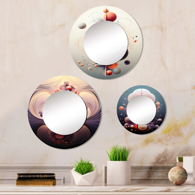 Elings Metal Round Mirror