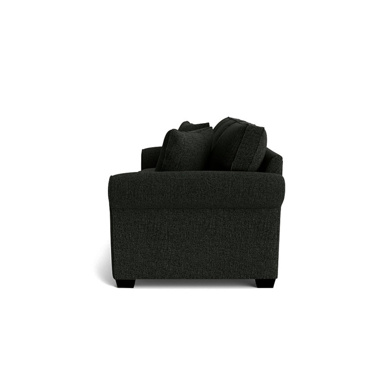 Quaker Upholstered 84'' Sofa, Espresso, Giovanna Pewter