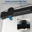 56" - 60" (W) X 76" (H) Frameless Soft-Closing Shower Door, 1/4" (6Mm) Tempered Glass Single Sliding With Explosion-Proof Coating, Matte Black 24D01-60MBX-119866342