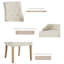 18.5cm H Upholstered Armchair-557973612-557973614