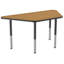 Table d'activité trapézoïdale à hauteur réglable avec pieds trapus-774649181-774649210-774649214