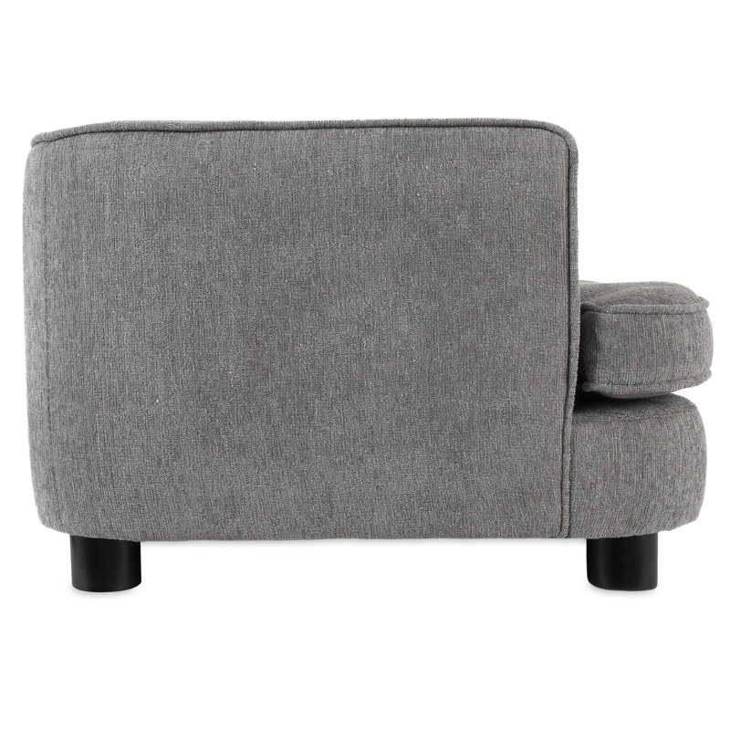 Large Pewter Linen Chew Resistant Dog Sofa Bed