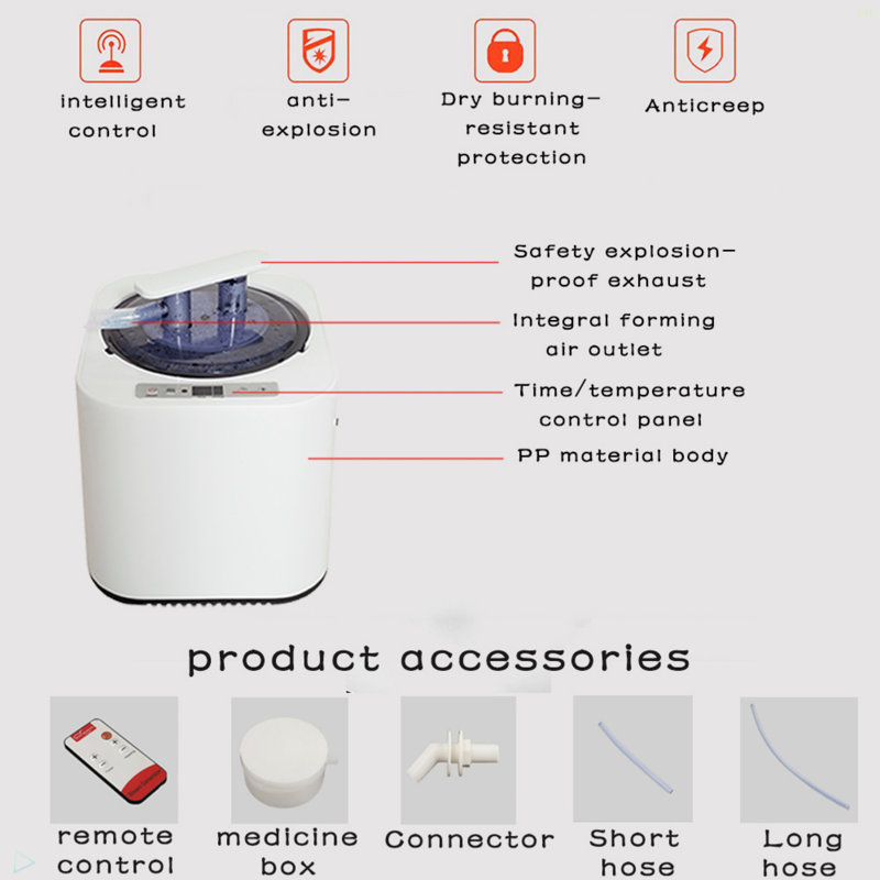 Full Size Portable Black Steam Sauna Tent–Personal Home Spa, With Steam Generator, Remote Control, Foldable Chair, Timer And PVC Pipe Connector Easy To Install.Fast Heating, With FCC Certification