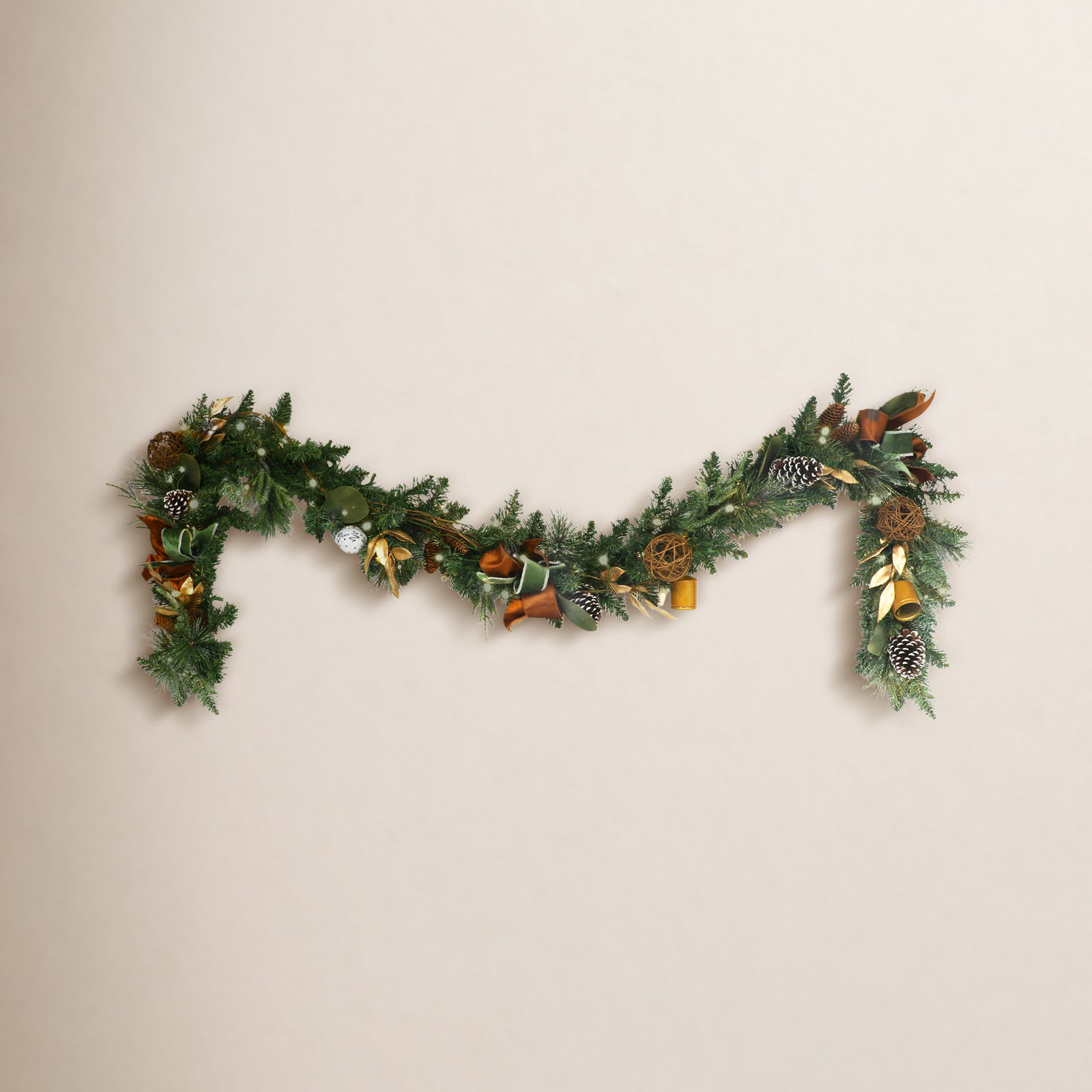 118" Pre-Lit Christmas Garland