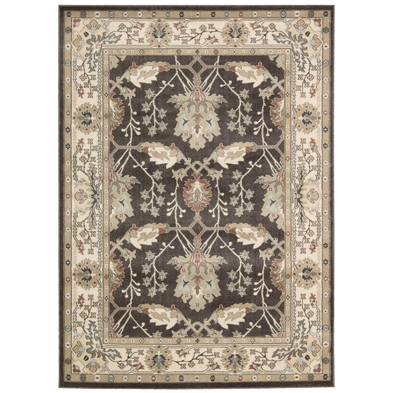 Isabelle Gray/Ivory Area Rug, Rectangle 7'10" x 10'6"