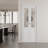 Tempered Wavy Glass and Manufactured Wood Pivot Doors with Hardware Kit-92659091