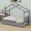 Lit en bois avec couchette-536255764
